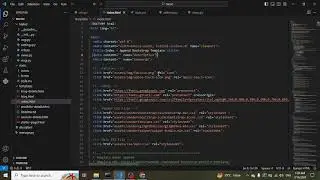 python-Django Templates set up on vs code