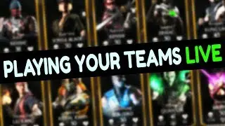 Best Teams in MKX Mobile. Playing Suggested Teams LIVE Stream + Free Souls Giveaway.