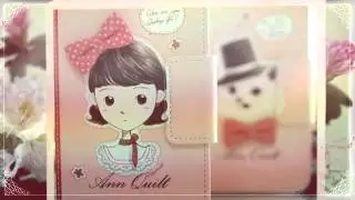Super Cute Ann Quilt Wallet Case for Galaxy S4