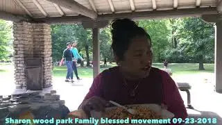 Family visit at Sharon wood park