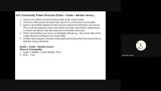 Community Power Structure Class, Caste and Gender
