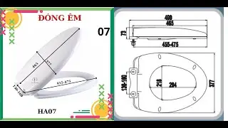 Hướng dẫn lắp đặt nắp bồn cầu - Nắp HA07 C.H.A