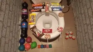 Will it Flush? - Pepsi, Fanta, Kinder Surprise, Snickers, Twix, KitKat, M&M's, Lollipops, Balls