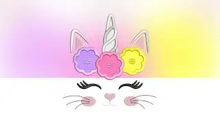 Cat Unicorn Caticorn Kittycorn Cheeky Kitty Unicorn Horn Design Applique for Machine Embroidery
