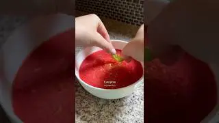 STRAWBERRY SOUP!! 🍓🥣 #viralshort #recipe #strawberry #soup