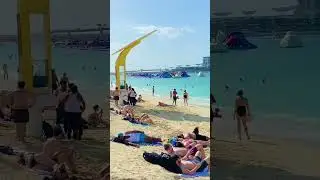 JUMEIRAH BEACH 🌞🇦🇪 | BEAUTIFUL VIEW OF AIN DUBAI AT JBR MARINA ❤️ | WATCH FULL VIDEO ⬇️ | SUB? 👍
