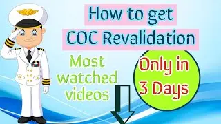 How to get COC Revalidation only in 3 days. MOST IMPORTANT VIDEO.!! #youtuber #merchantnavy #navy