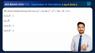 The shortest distance between the curves y ^ 2 = 8x and x ^ 2 + y ^ 2 + 12y + 35 = 0 is: