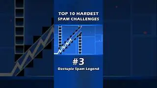 Top 10 HARDEST SPAM LEVELS in Geometry Dash 2.2 #shorts