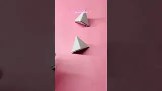 Paper Triangle Box Making Short #shorts #diy #papercraft #origami #creative @jaycreation2024