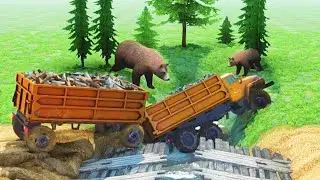 Mudrunner - Trucks vs Speed Bumps with Extreme Broken Road Chapter 02