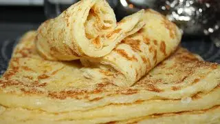 Msemen crêpe feuilletée marocaine au lait - مسمن مورق بالحليب-marokkanische Teigfladen