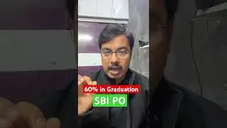 60% in Graduation in SBI PO 2024? #sbipo #sbipo2024 #studysmart