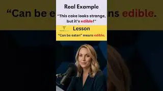 How to Use &ldquo;Edible&rdquo; in English | Learn English | Daily Use English Vocabulary | #shorts