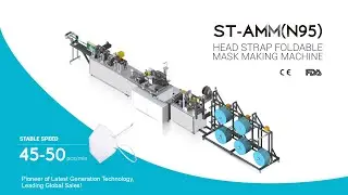 Suntech 2021 NOISH N95 Mask Making and Packing Machine with Safety Guard