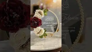 Luxury Wedding & Ring Mirror Plate - Round