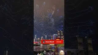 Drone Light Show 2025 | Most Beautiful Sky Animation Ever Seen | #shorts #viral