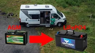 Wir tauschen die AGM-Batterien im Wohnmobil!!!  Lithium LiFePO4 Batterie🔋