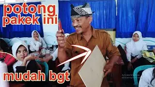 Seru2an bareng kelas 9F.!! Belajar Seni grafis Cetak Tinggi merencanakan gambar untuk cetak tinggi