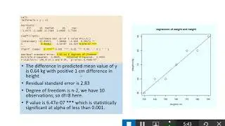 Linear regression using R