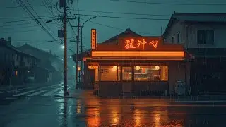Peaceful Lofi Rain in Japan 🍜 Cozy Night Ambience