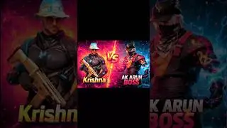 KRISHNA VS 😱 AK ARUN BOSS  #viral #video #krishna #gaming #viralvideo #shortvideo#freefire