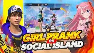Girl Prank Gone Wrong 🥲on Social Island 🤣 | Free Fire Prank | free fire 