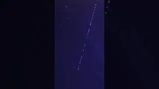 Starlink satellites train #Shorts