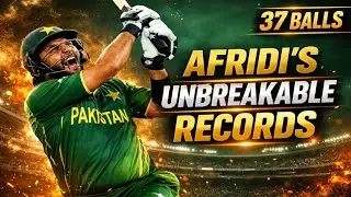 Shahid Afridi Records That Shocked the Cricket World | Boom Boom Afridi Legacy”