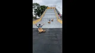 Giant Slide Reopens at Belle Isle in Detroit