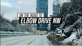 Winter Drive Through Elbow Drive NW Calgary 🇨🇦 