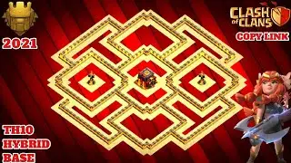 TH10 TROPHY BASE {WITH LIKE} 2021 || TH10 LEGEND LEAGUE TROPHY || TH10 TROPHY PUSHING BASE LIKE ❤️😎🔥