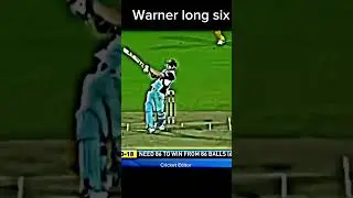 Warner long six #cricket #viral #shorts
