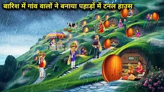 बारिश में गांव वालों ने बसाया पहाड़ में टनल हाउस | Hindi kahaniya | Saas Bahu Ki Chugaliyan | 