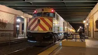 Two Amtrak Surfliners at Camarillo Station A785 with NPCU 90215 trailing and A794 1/28/26