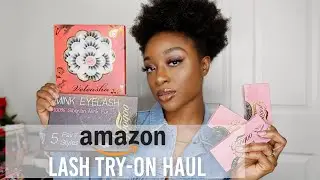 AMAZON LASH TRY-ON HAUL | BEST 16MM - 25MM LASHES | DRAMATIC WISPY MINK LASHES