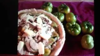 Green tomato pie