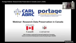Portage Webinar: Research Data Preservation in Canada (June 9, 2020)
