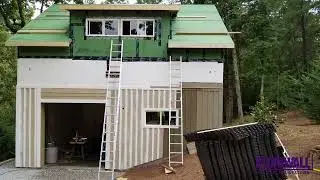 Shop Building and Garage in Clarksville, GA built with Fox Blocks