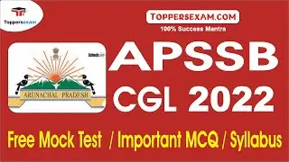 Free Mock test For APSSB CGL 2022 | Important MCQ | Syllabus | Exam Date 1st August 2022 | eBooks