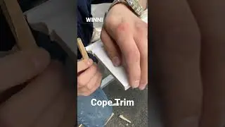 Best way to do baseboard trim inside corners. #diy #shorts #youtubeshorts