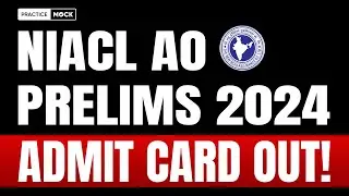 NIACL AO PRELIMS ADMIT CARD 2024 OUT | HOW TO DOWNLOAD NIACL AO PRELIMS ADMIT CARD 2024| FULL DETAIL