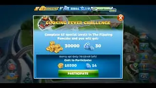 Cooking Fever Challenge - The Flipping Pancake Level 1-15