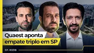 BOULOS, MARÇAL E NUNES TECNICAMENTE EMPATADOS EM SP, MOSTRA PESQUISA QUAEST - FLOW NEWS - 