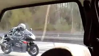 VW Golf 1 VR6 Turbo VS Suzuki GSX-R 1000 (185 HP)