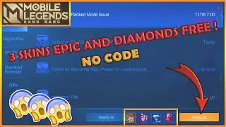 3 SKINS EPIC AND DIAMONDS FREE !🔥NO CODE AND NO VPN🔥/MOBILE LEGEND BANG BANG#
