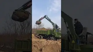driver dump truck digging machine is king👑 kakra jcb gadi 🚜 tractor #driver #digging #jcb #shorts