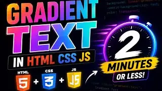 Learn to make gradient text using CSS 