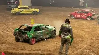 Palmetto destruction 2022 stock compact demolition derby. Me and Stacy going for a RIP