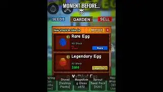 W STOCK 🔥💀 #growagarden #roblox #subscribe #shorts